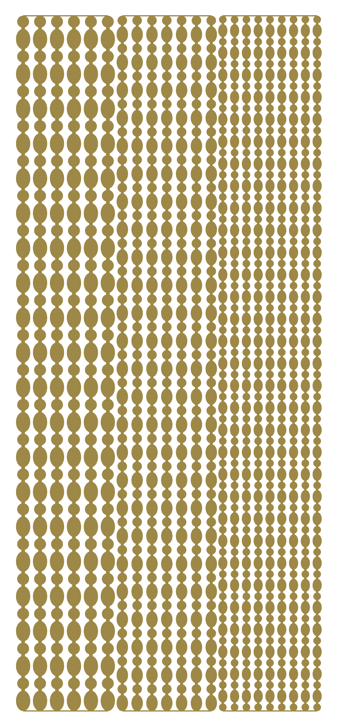 Sticker Borders Gold (x10)