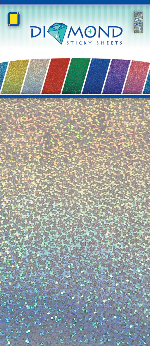 Sticky Sheets Diamant Zilver 5 sheets