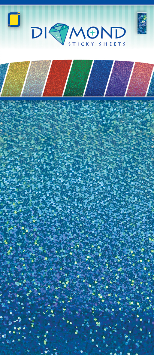 Sticky Sheets Diamant Turkoise 5 sheets