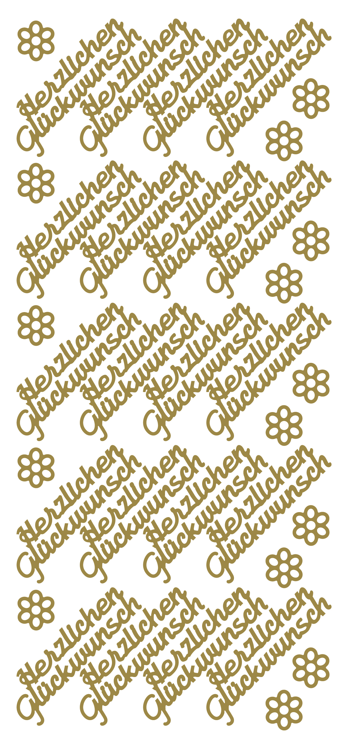 Sticker Herzlichen gluckwunsch (x10)