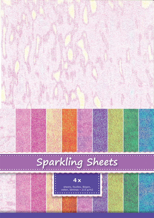 Sparkling sheet Seahell 4 sheets A4